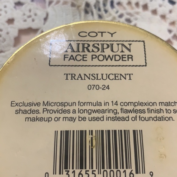 NEW COTY AIRSPUN TRANSLUCENT LOOSE POWDER EXCLUSIVE MICROSPUN SEALED! - Picture 7 of 10